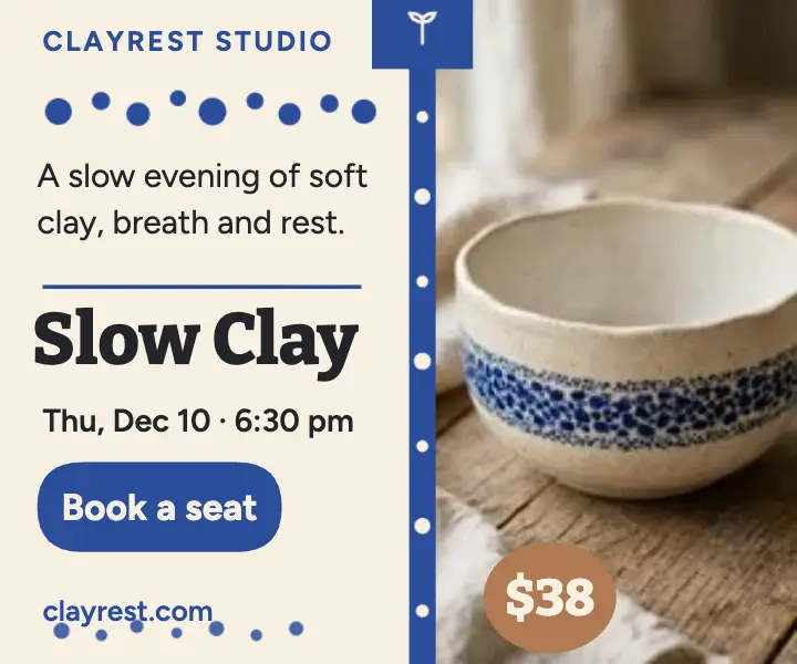 Clayrest slow clay evening ad template