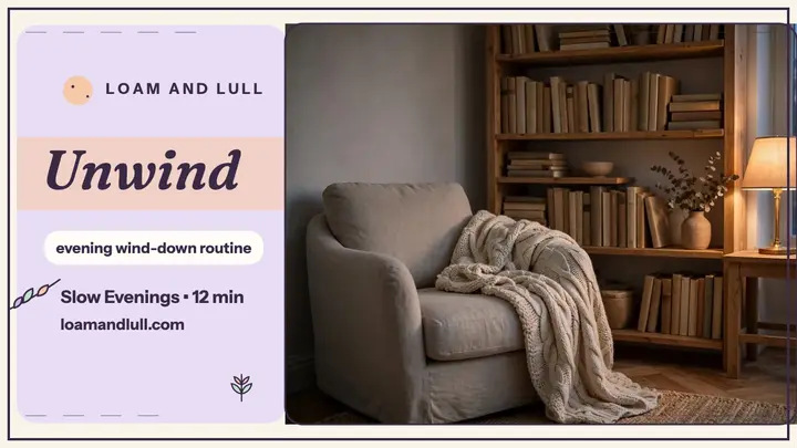 Slow evening wind-down thumbnail template