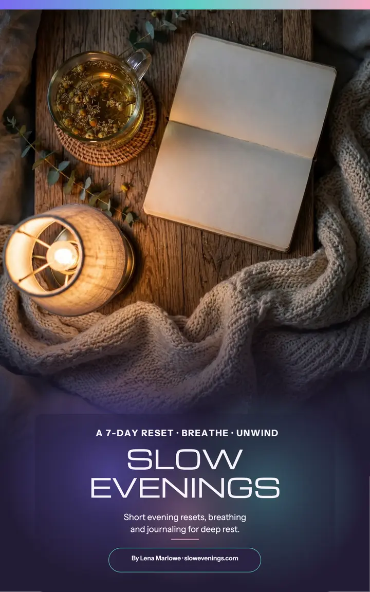 Slow Evenings aurora habits ebook cover template