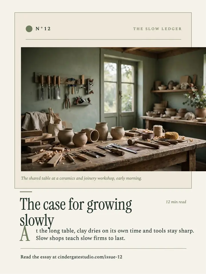 Slow growth essay newsletter post template
