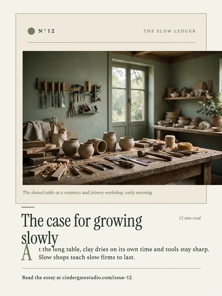 Slow growth essay newsletter post template