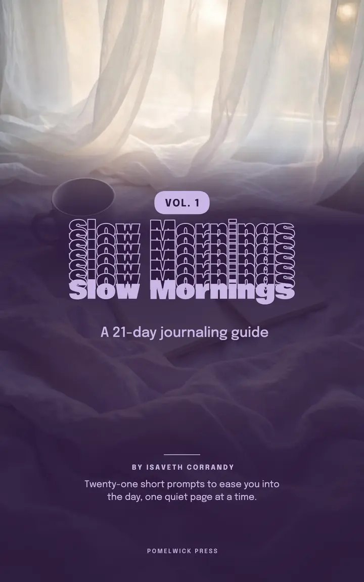 Slow Mornings 21-day journaling guide ebook cover template