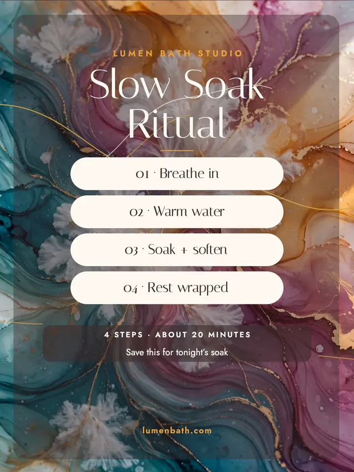 Lumen Bath Slow Soak Ritual portrait template