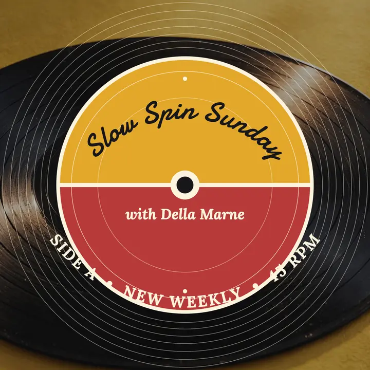 Slow Spin Sunday vinyl podcast cover template