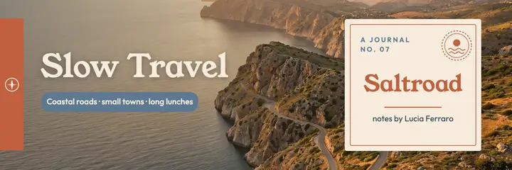 Slow travel header template