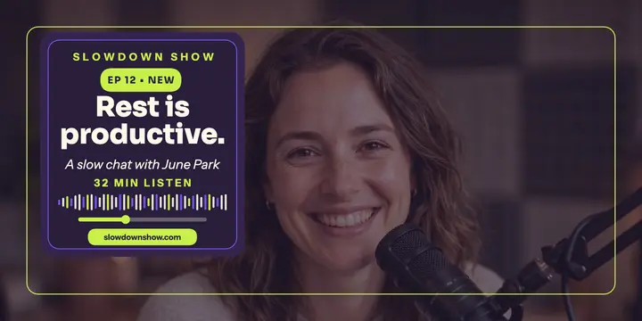 Slowdown Show rest episode promo template