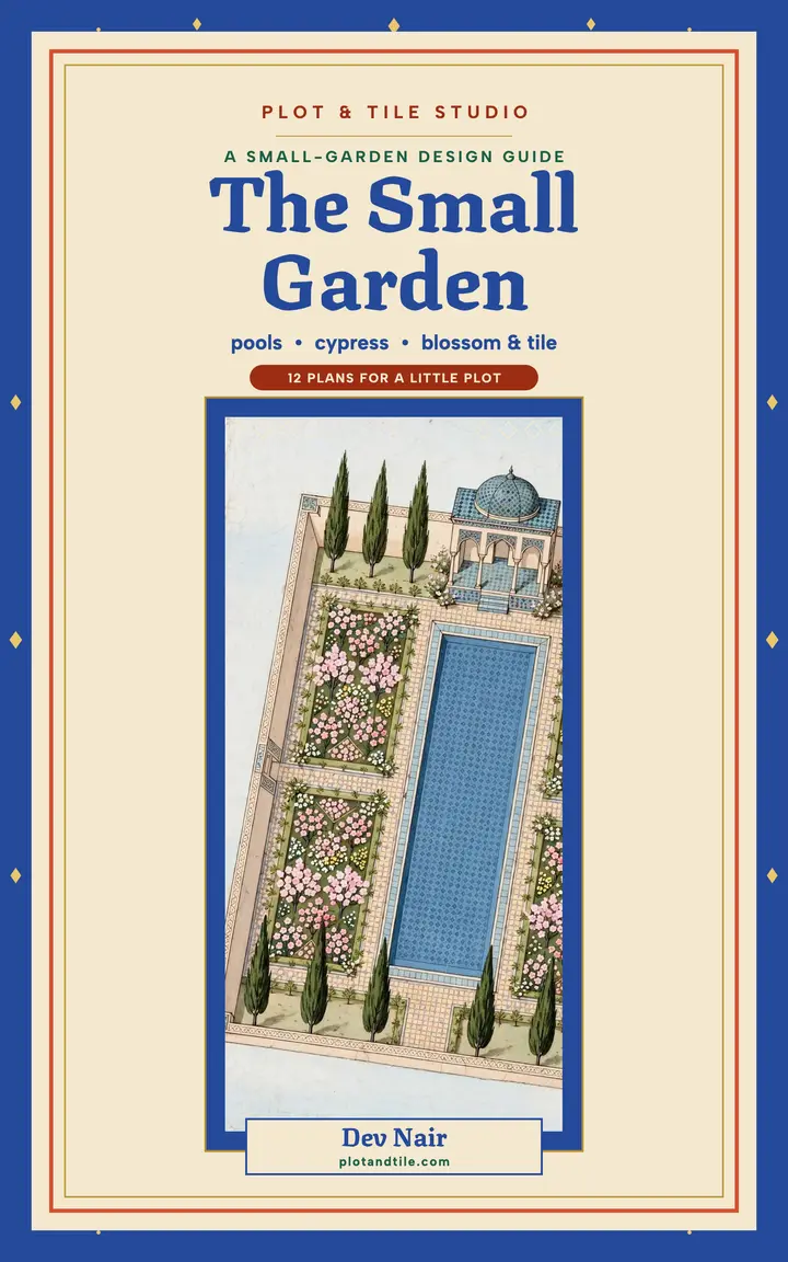 Small garden guide ebook, Plot and Tile: garden design ebook cover template