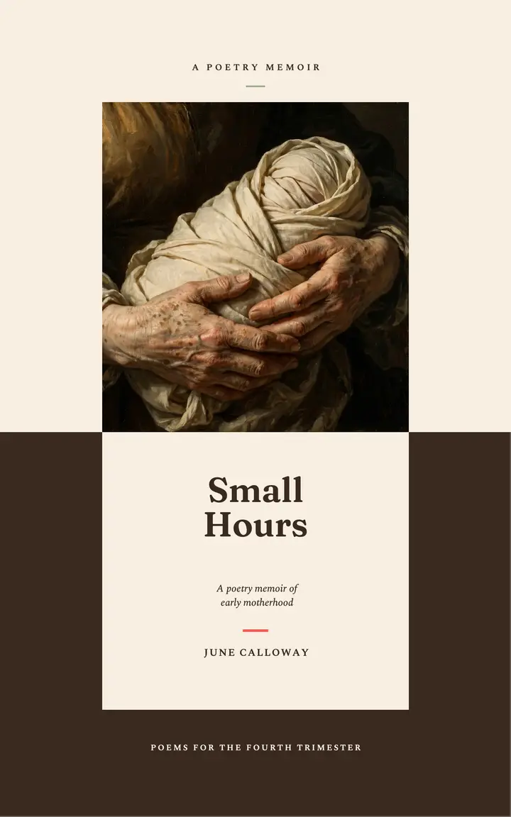 Small Hours motherhood poetry ebook cover template