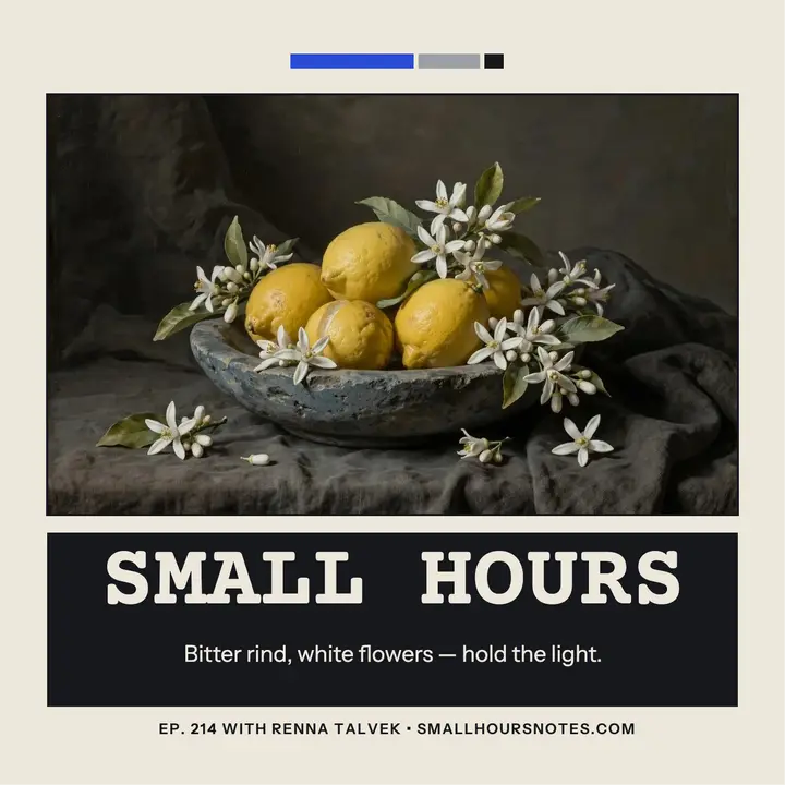 Small Hours Notes quote cover: quote podcast cover template