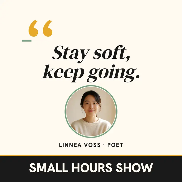 Small Hours quote podcast cover: quotes podcast cover template