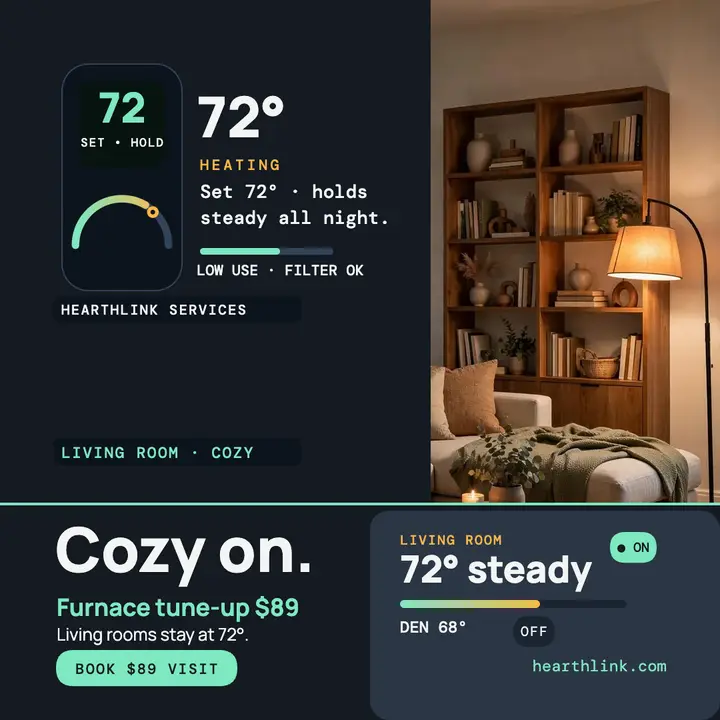 Hearthlink thermostat service panel post template