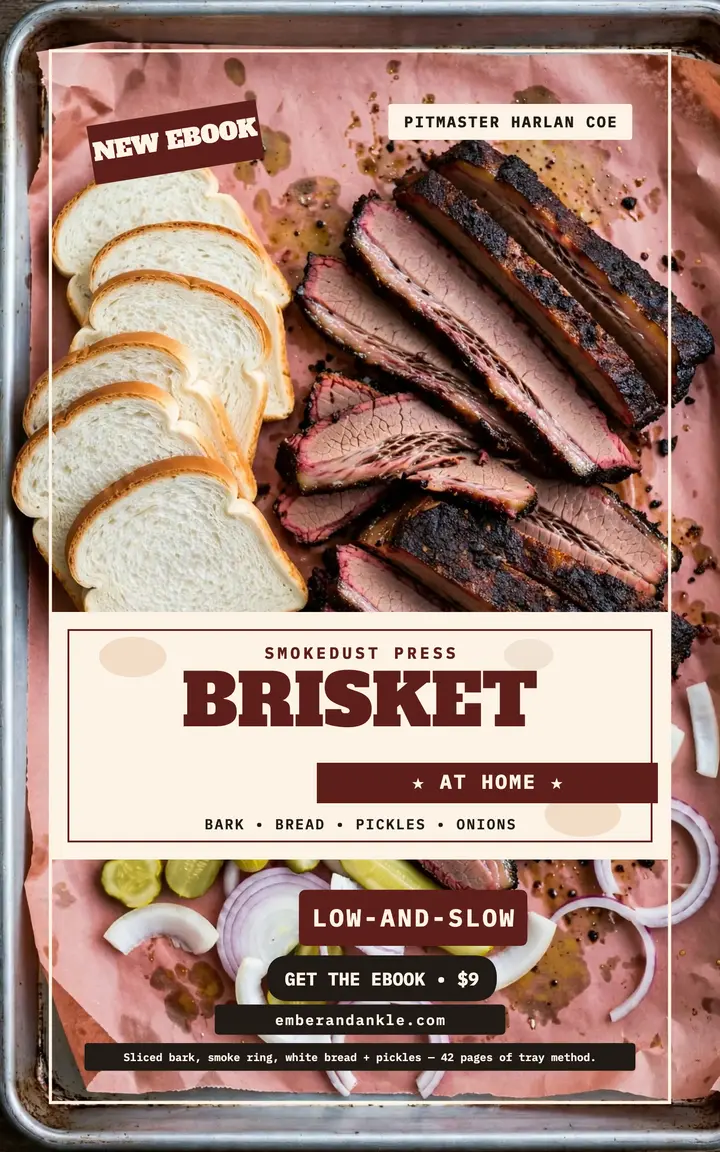 Brisket At Home smokehouse ebook cover template