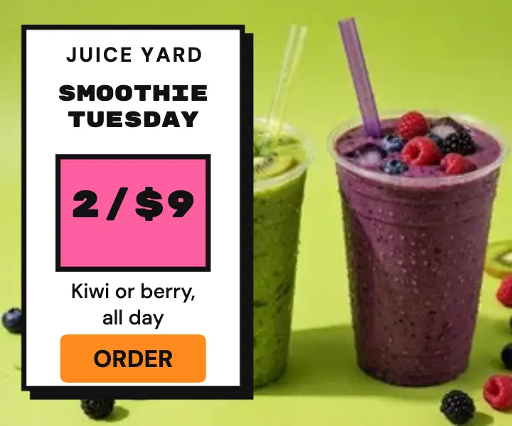 Smoothie Tuesday deal template