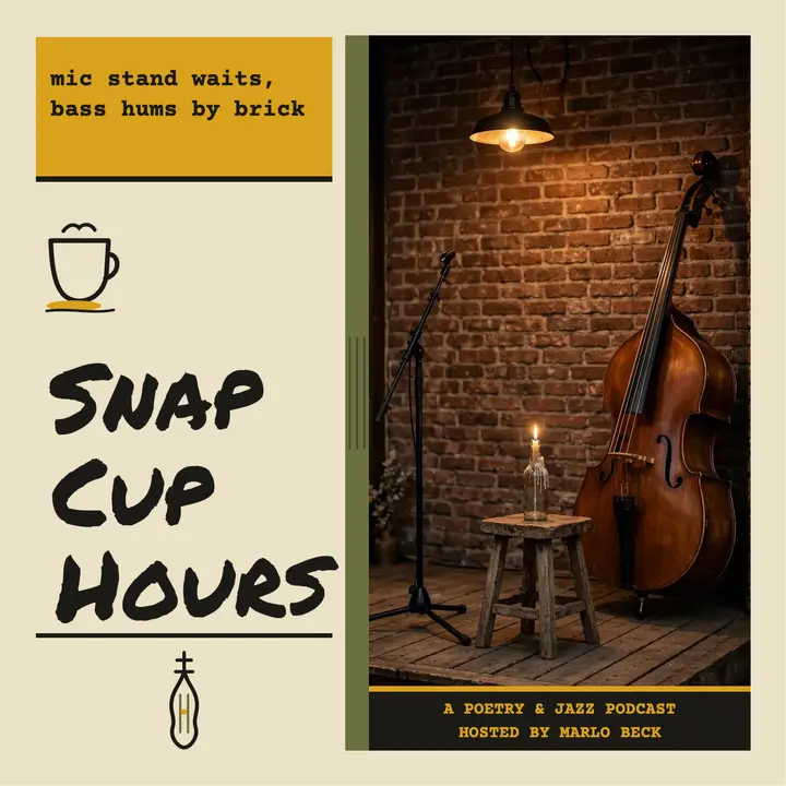 Snap Cup Hours poetry and jazz cover template