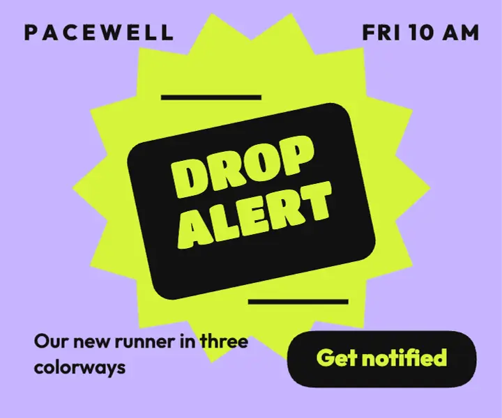 Sneaker drop alert ad template