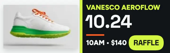 Vanesco Aeroflow sneaker drop banner template