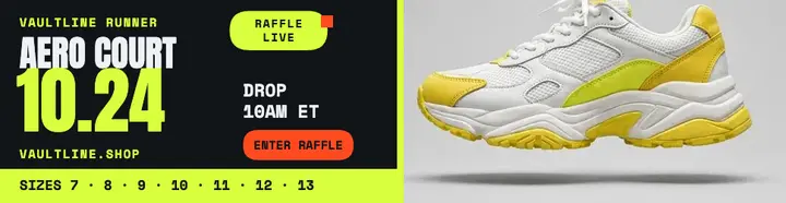 Vaultline Aero Court volt drop billboard: sneaker drop billboard template