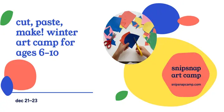 Snipsnap paper art winter camp post template