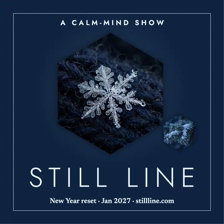 Stillline calm-mind podcast cover: calm mind podcast cover template