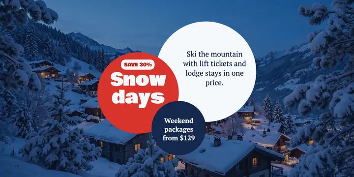 Snow days ski deal template