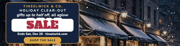 Tinselwick holiday sale billboard template