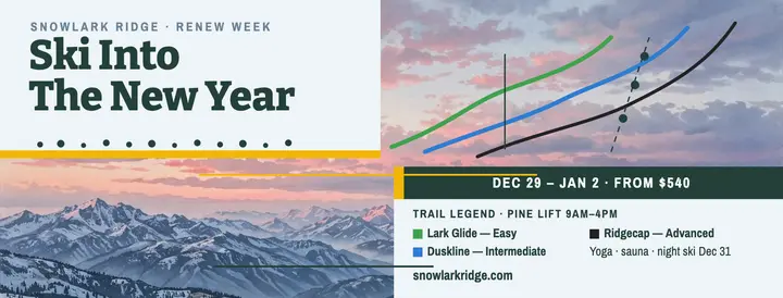 Snowlark Ridge Renew Week ski cover template