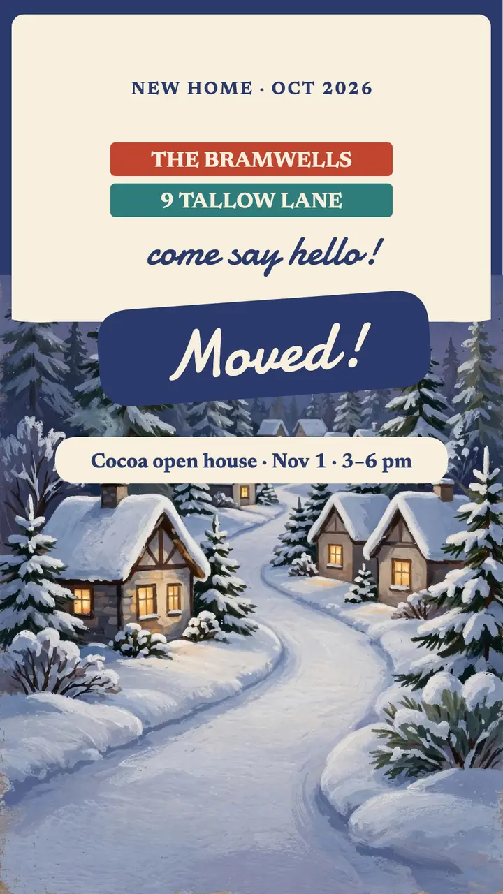 Bramwell snowy move story template