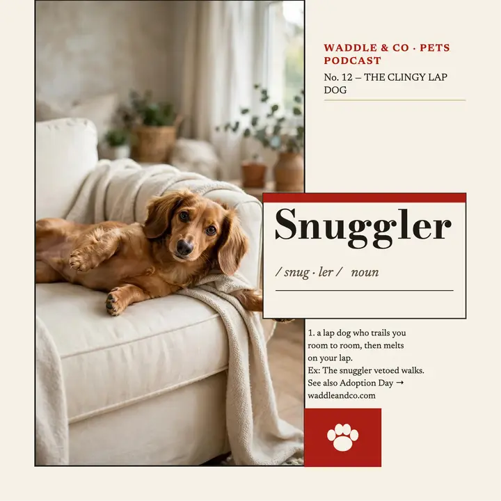 Snuggler dictionary pets podcast cover template