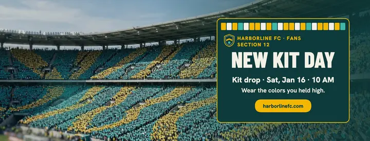 Harborline FC new kit day cover template