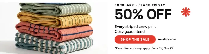 Socklark Black Friday sock sale billboard template