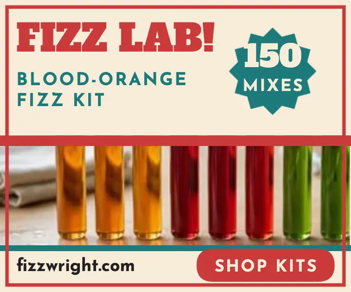 Fizzwright soda lab formula ad template