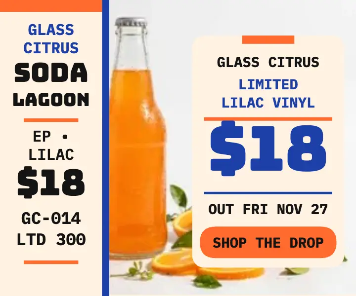 Glass Citrus Soda Lagoon obi launch ad template