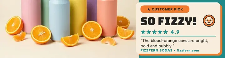 Fizzfern soda review billboard spotlight: soda review billboard template