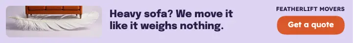 Featherlift Movers sofa leaderboard ad template