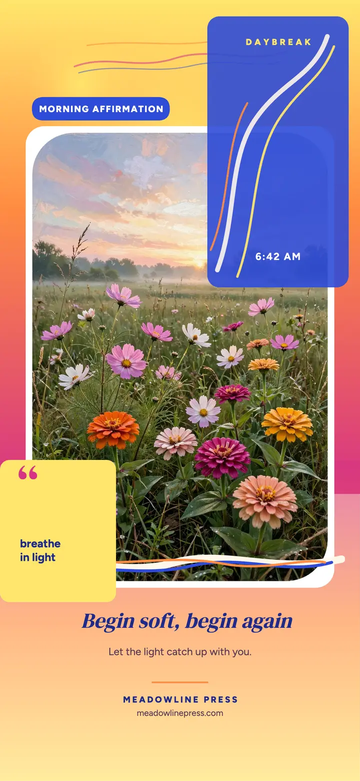 Soft begin again meadow wallpaper template