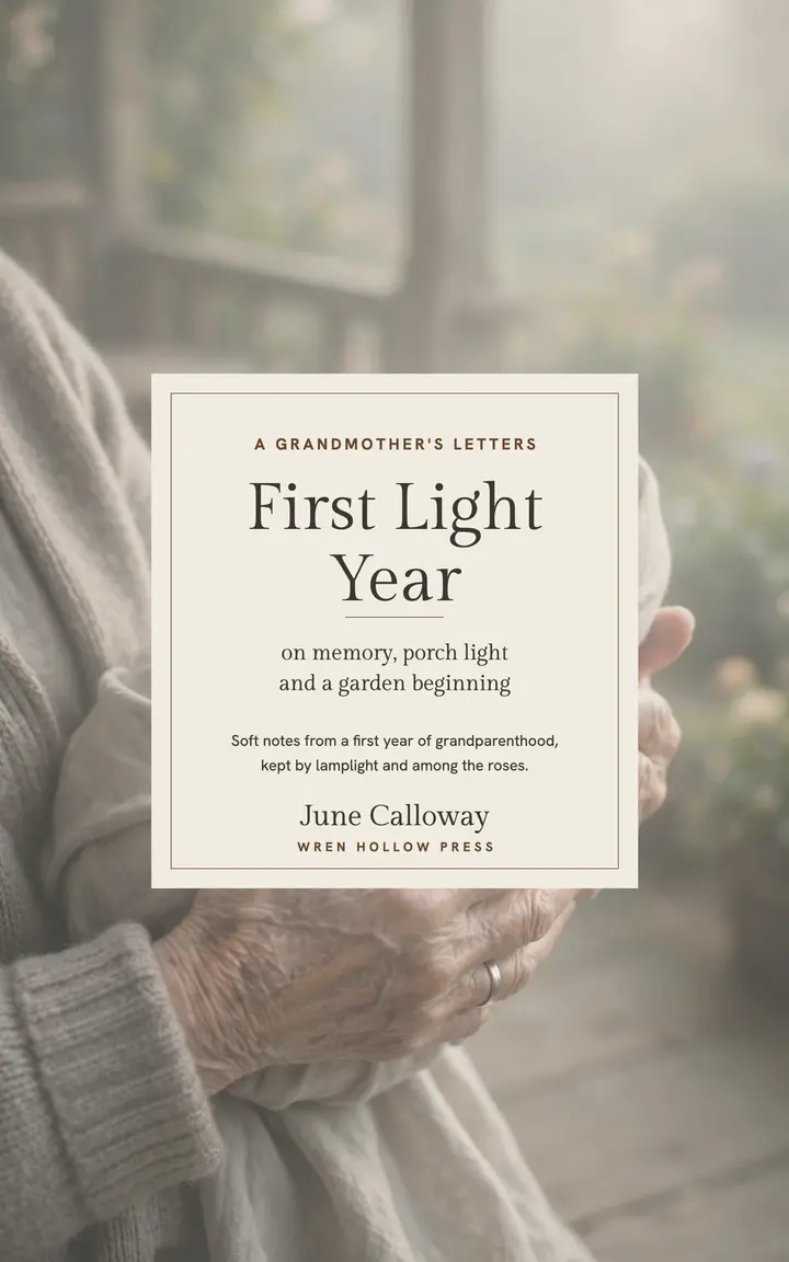 First Light Year grandmother memoir cover template