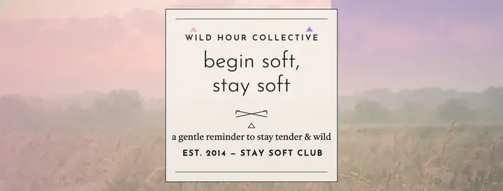 Wild Hour soft quote Facebook cover template