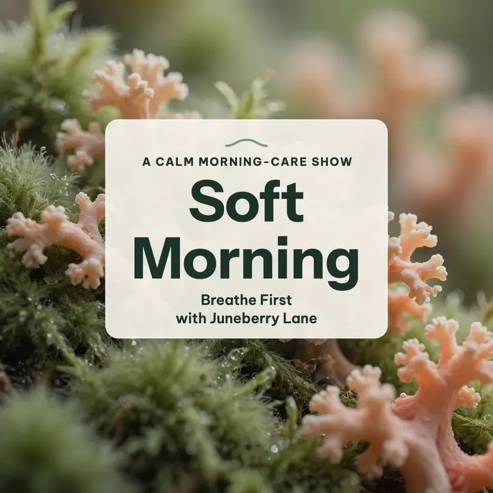 Soft Morning calm podcast cover template