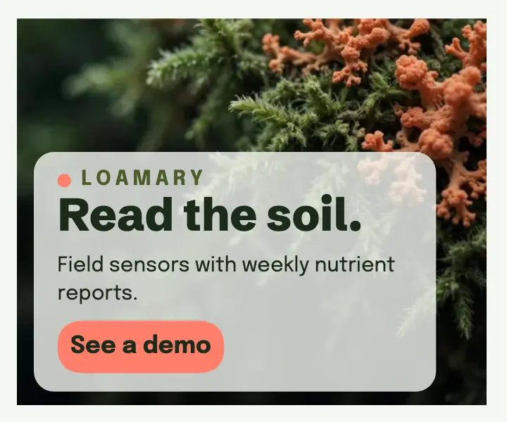 Loamary soil sensor display ad template