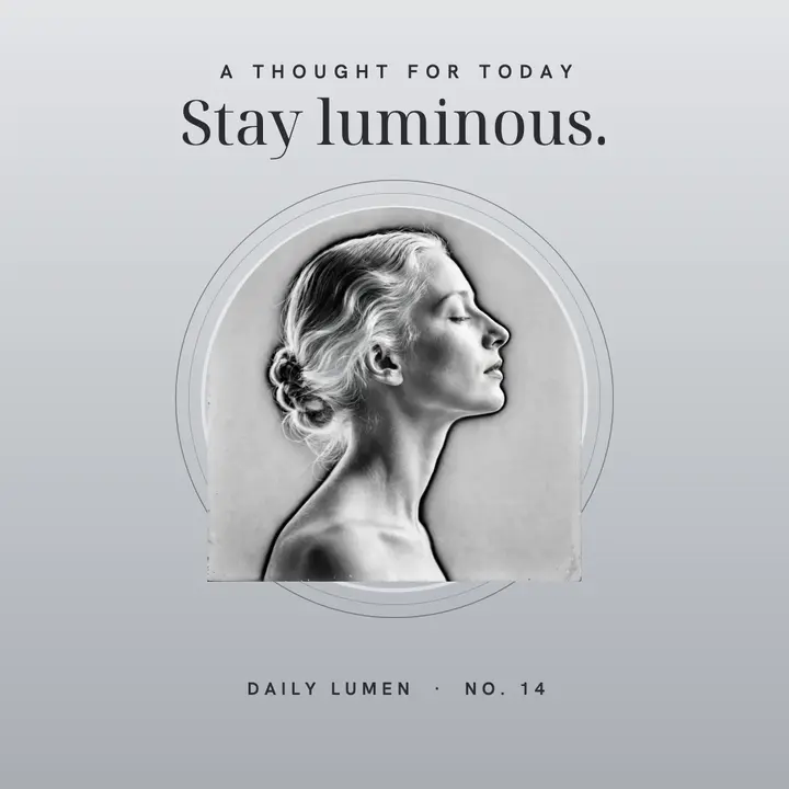 Daily Lumen solarized quote card: quote card post template
