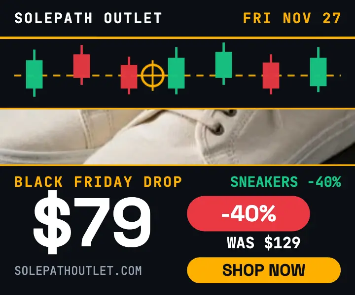 Solepath Outlet Black Friday price drop ad template