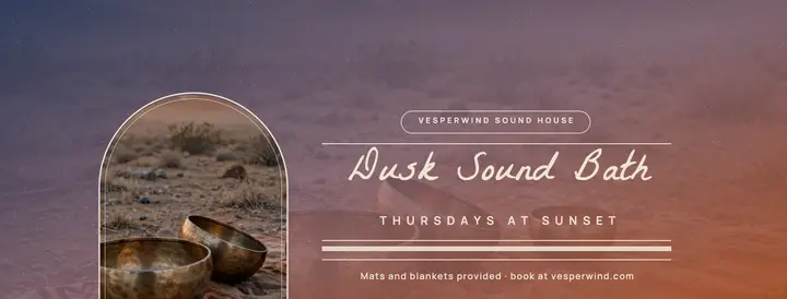 Dusk Sound Bath cover template