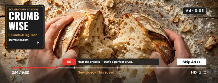 Crumbwise sourdough video series cover template