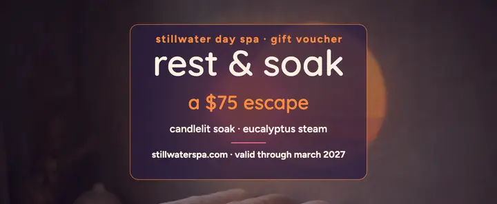 Stillwater rest and soak gift voucher template