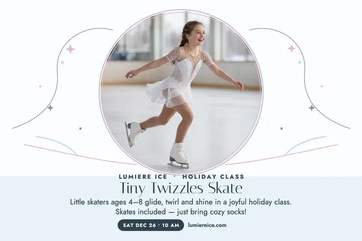 Tiny Twizzles kids skate postcard template