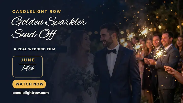 Candlelight Row sparkler send-off thumbnail template