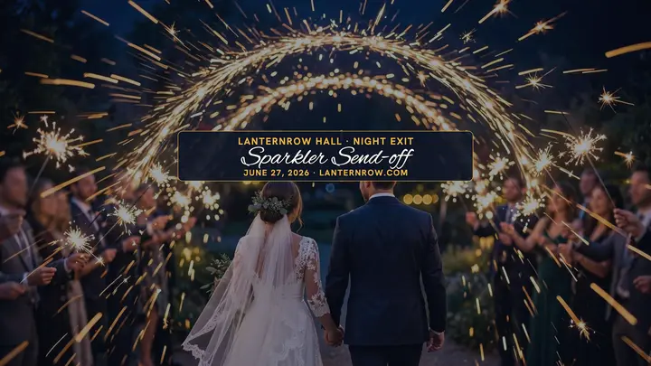 Lanternrow Hall sparkler send-off banner template