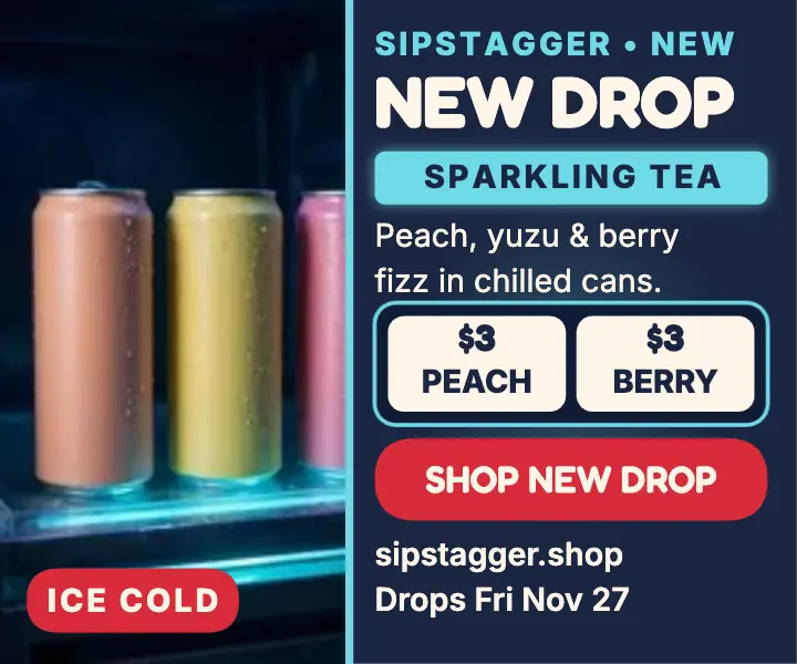 Sipstagger sparkling tea new drop ad template