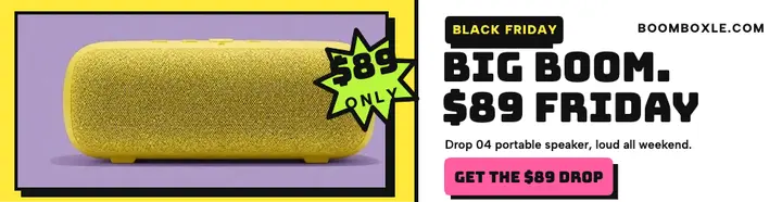 Boomboxle speaker Black Friday billboard template