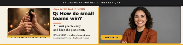 Dalia Venn speaker Q&A banner template